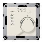 JUNG A2178 KNX room thermostat with integrated bus coupler and white temperature value adjustment knob