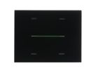 EELECTRON 9025GL304L03 KNX CAPACITIVE GLASS BUTTON, BLACK, 3 MODULES, 4-CHANNEL GLASS