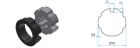 FAAC A4505_0518S TM2 AD45 - Adapter for 70mm round tube