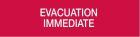 COOPER CSA INCENDIO CSA08671W DICITURA SERIE 55XX "EVACUATION IMMEDIATE"