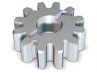 NICE RUA12 12-tooth crown, module 6, to be combined with the ROA81 rack