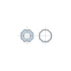 NICE 505.05200 Octagonal adapter 52 axis m