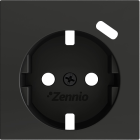 ZENNIO ZS55CSC1USA ZS55. Schuko socket cover with USB C 55x55 mm - An