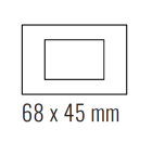 EKINEX EK-PRG-GBU Rectangular 71 (Form/Flank/NF) plate in carbon colour
