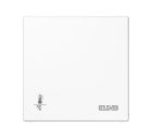 JUNG LS2178ORTSWW KNX room thermostat with integrated bus coupler and 4-channel button interface. Without temperature adjustment knob - alpine white