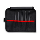 KNIPEX 92 00 05 ESD Sint ESD resin tweezer set, 5 pcs
