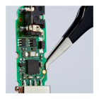 KNIPEX 92 08 78 ESD Precis SMD tweezer. ESD stainless steel