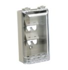 PANDUIT CFPWR4CIG Faceplate- 4 Port- Water Resistant- Industrial- In