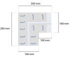LEDCO COG110 RECESSED CORNER DRYWALL C/PR110
