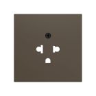 ZENNIO ZS70CEUAM ZS70. Euro-American socket cover 70X70 mm - Matt w