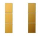 JUNG LS503TSAGGO Key covers for sensor 3 channels F50- mod. LS990- gold plated