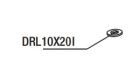 RIB DRL10X20I ROUND. 10X20 STAINLESS STEEL FLAT
