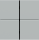 EKINEX EK-TQQ-FGE Kit of 4 square (40x40) FF (Form/Flank/NF) buttons Color Gray Efeso