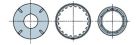 NICE 876.51.00 Tondo 159x2,6 mm con fori filettati M8 ruota + 2 corone ad innesto una sull'altra 