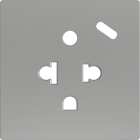 ZENNIO ZS55CEUA1USS ZS55. Euro-American socket cover with USB C 55x55
