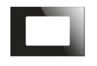 BLUMOTIX BX-R10B KRISTAL 3-seater glass plate Black