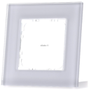 MDT BE-GTR1W.01 KNX glass frame for 55 mm programs, 1 seat, white BE-GTR1W.01