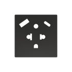 ZENNIO ZS55CEUA2USA ZS55. Euro-American socket cover with USB C and A