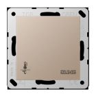 JUNG A2178ORTSCH KNX room thermostat with integrated bus coupler and 4-channel button interface. Without champagne temperature adjustment knob