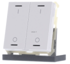 MDT BE-TAL63T2.B1 KNX Button Light 63 2 volte, RGBW, con sensore di temperatura, bianco da studio lucido