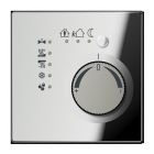 JUNG GCR2178 KNX room thermostat with integrated bus coupler and temperature value adjustment knob - metal models - polished chrome