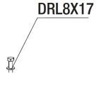 RIB DRL8X17 ROND. PIANA 8.4X17X1.6 zincata