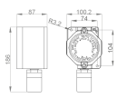 TECNOCONTROL TS293PB Rivelatore 4-20mA Exd ATEX pellistor per vapori benzina