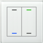 MDT BE-GTL2TW.01 BE-GTL2TW.01: glass button II Lite 2 times, RGBW, white