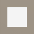 EKINEX EK-SQG-FCO Placca Surface (71 e 20Venti ) quadrata colore castoro ottawa