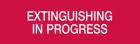 COOPER CSA INCENDIO CSA08666 DICITURA SERIE 50XX "EXTINGUISHING IN PROGRESS"