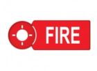ARITECH FIRE AS36RIM Support plate for optical acoustic alarms ASx367 - ASx2367 - FAx355 with FIRE pictogram