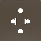 ZENNIO ZS55CEUAM ZS55. Euro-American socket cover 55x55 mm - Mocha
