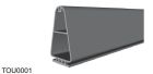 RIB TOU0001 RUBBER PROFILE X COAST - L=1880