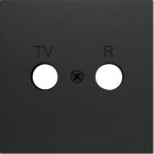 ZENNIO ZS70CTVRA ZS70. Cover plate for TV/R insert 70x70 mm - Anthr