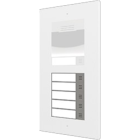 ZENNIO ZVP-NAME5 GetFace IP - 5 Button module Weight 200g. Dimensio