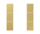 JUNG ME2503TSAC Copritasti per sens. 3 canali F50- mod. LS990- ottone classico