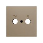 ZENNIO ZS70CTVRC ZS70. Cover plate for TV/R insert 70x70 mm - Champ