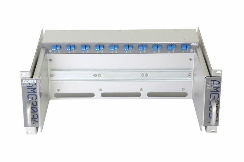 HANWHA AMG2034-1256-DD/HWEU Retractable industrial rack chassis for AMG DIN rail units