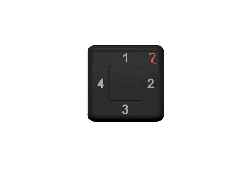 AVS ELECTRONICS 1112134  ZEN 4 PLUS BLACK 4-channel bidirectional remote control - black color