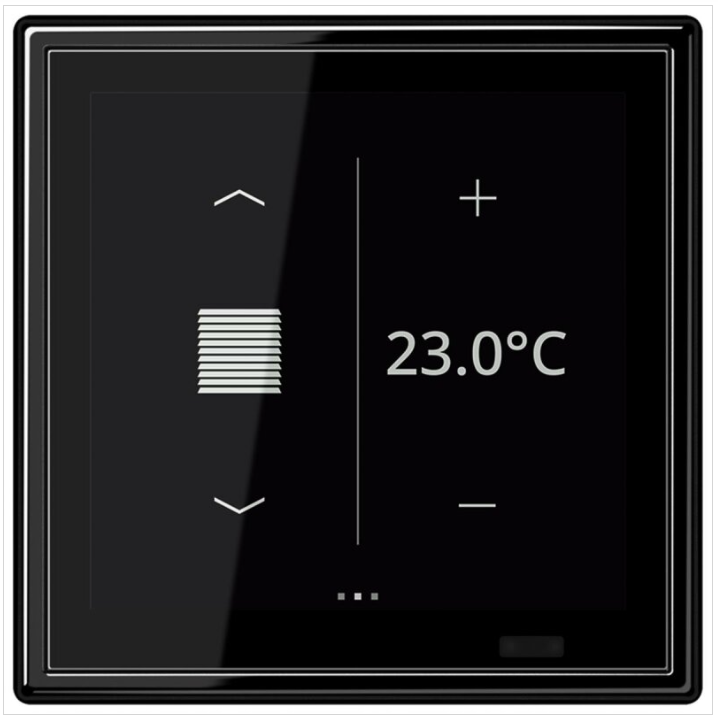 JUNG LS459D1SSW Controller ambientale KNX LS TOUCH con placca sing
