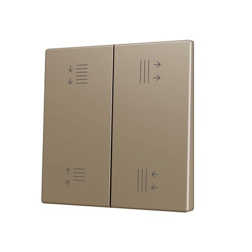 ZENNIO ZS70CSOFT24CC ZS70. Cover for Double KNX Soft push button 70x70
