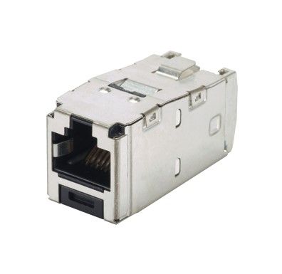 PANDUIT CJS688TGY Mini-Com Module- Cat 6- Shielded- 8 pos 8 wires- One