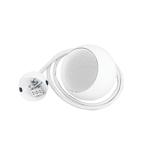 INIM FIRE "DELK 130/10 PP1" Hanging ceiling sphere diffuser for voice evacuation systems 10W