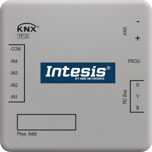 INKNXLGE001R000 Intesis Gateway LG VRF a KNX TP con Ingressi Binari — 1 Unità Interna — Connessione via bus RYB