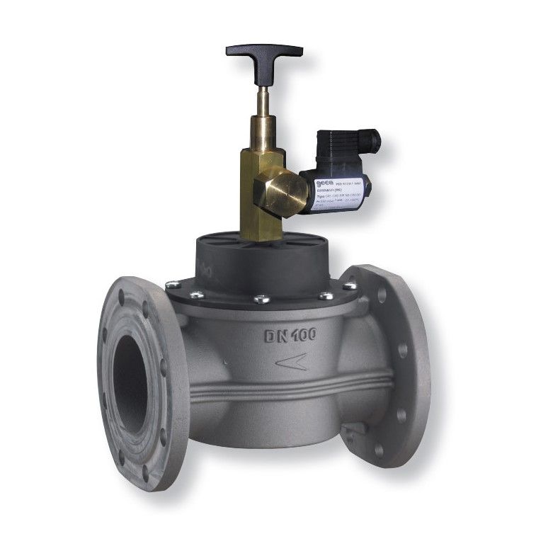 TECNOCONTROL VR938 Manual reset solenoid valve 230Vac NA DN100 6 bar
