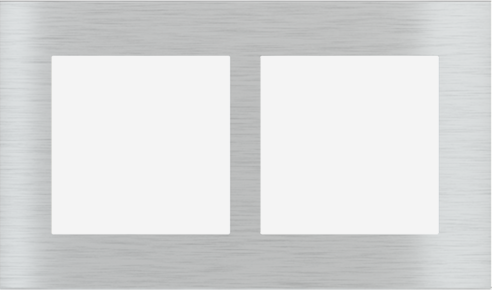 EKINEX EK-S2S-GBQ Placca Surface (71 e 20Venti ) rettangolare colore alluminio