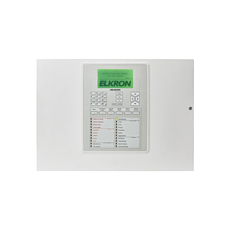 ELKRON FIRE 80SC4A00121 FAP544 EVO 2-line microprocessor control unit lo