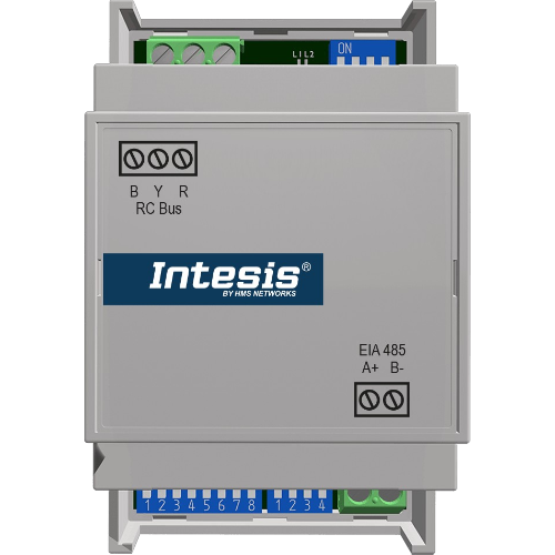 INMBSLGE001R000 Intesis Gateway LG VRF a Modbus RTU — 1 Unità Interna — Connessione via bus RYB — Configurazione via DIP switch