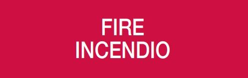 COOPER CSA FIRE CSA08653 50XX SERIES WORDING “FIRE - FIRE”
