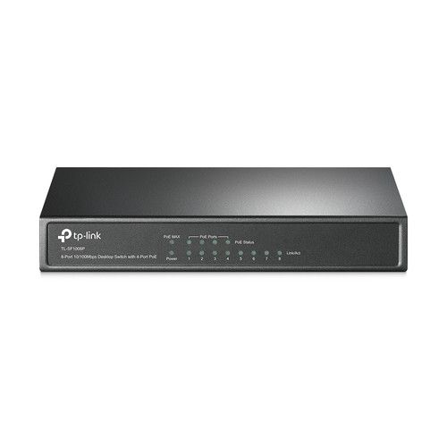 TP LINK TL-SF1008P 8-PORT DESKTOP SWITCH 10/100 Switch Switch Stand-